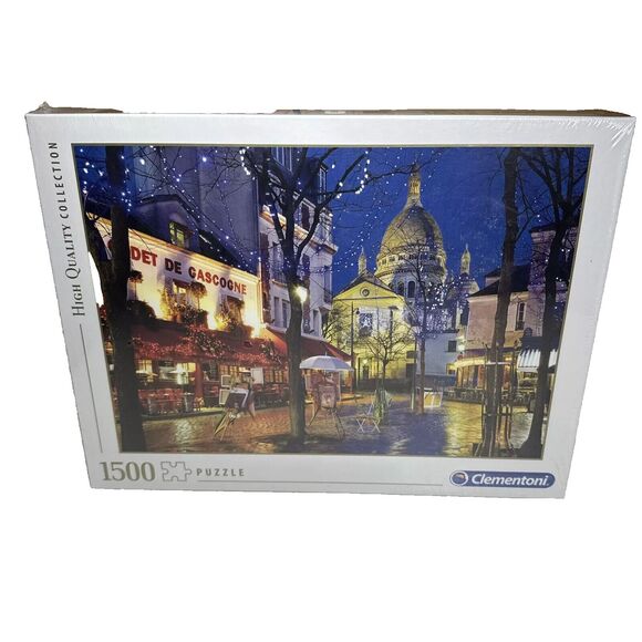Clementoni Paris Montmartre 1500 Piece Puzzle High Quality Collection~ Italy NEW - Picture 1 of 5